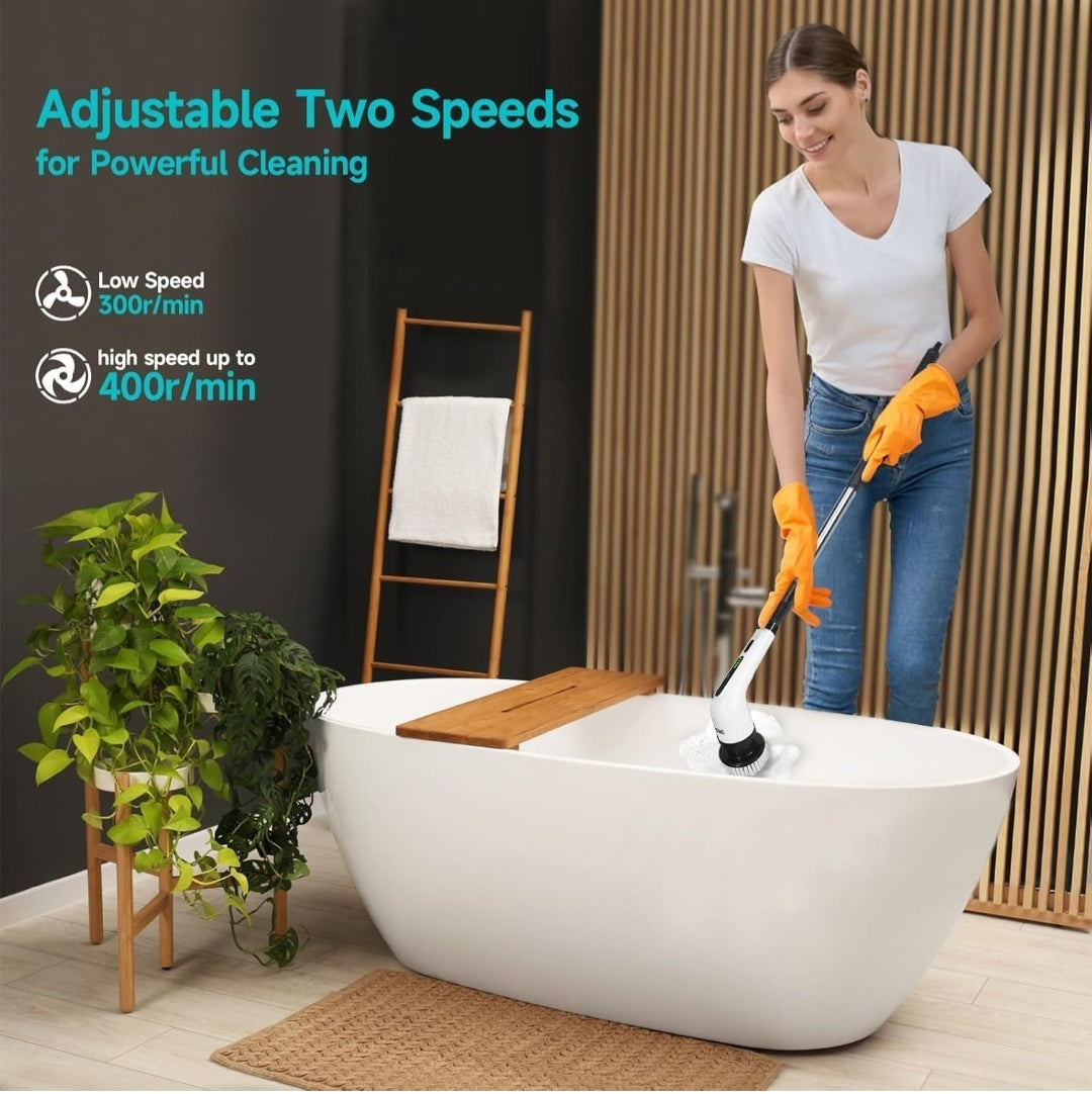 9-in-1 Electric Spin Scrubber – Cordless Power Cleaning Brush