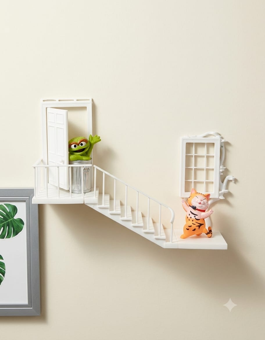Enchanted Fairy Door Wall Shelf Decor – Magical Home Accent