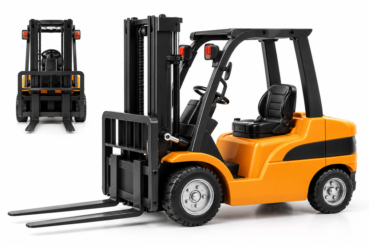 11-Channel RC Forklift Truck – 1:24 Scale Construction Toy with Lights & Sound