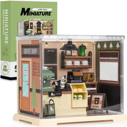 Miniature House Making Kit – DIY Handcrafted Dollhouse with LED Lights & Furniture