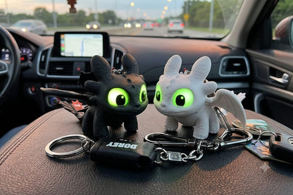 Mini Dragon Lighting Keychain with Moving Wings – Limited Edition (Pack of 2)
