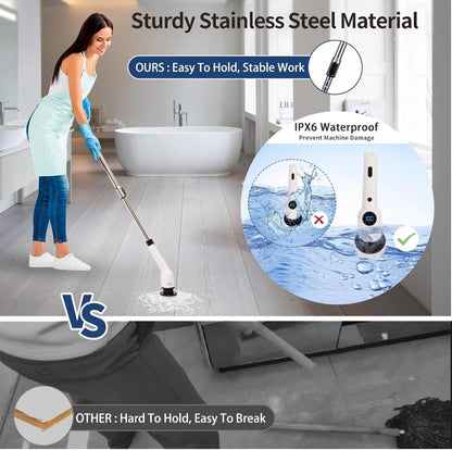 9-in-1 Electric Spin Scrubber – Cordless Power Cleaning Brush
